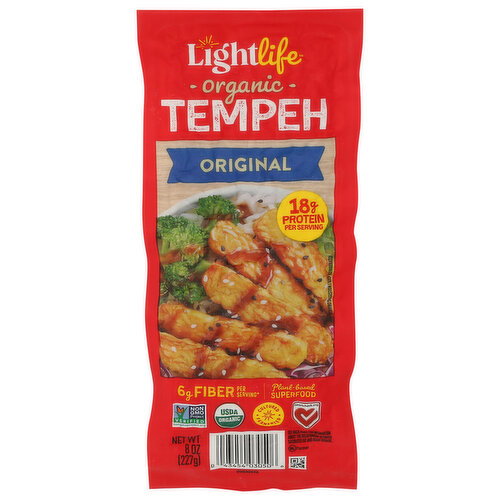 Lightlife Organic Plant Based Original Tempeh - 8 Ounce Image 1 of 4