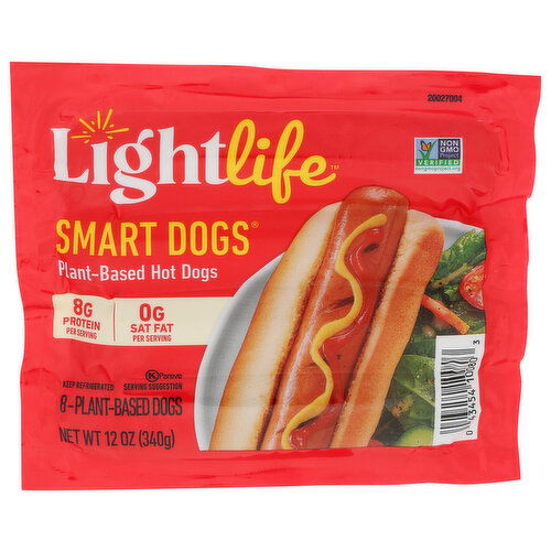 Lightlife Dogs Ll Smart 12X12oz Veggie - 1.5 Ounce - 8 Count