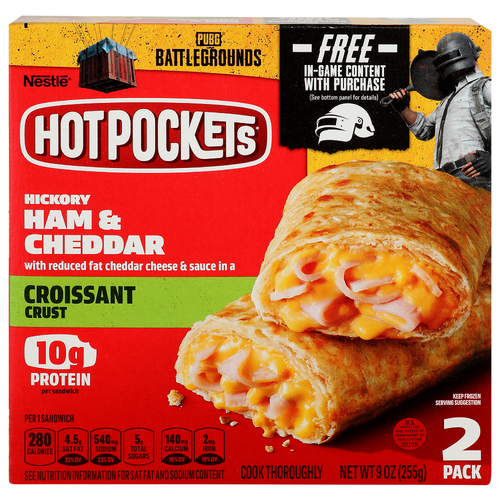 Hot Pockets Hickory Ham & Cheddar Croissant Crust - 4.5 Ounce - 2 Count