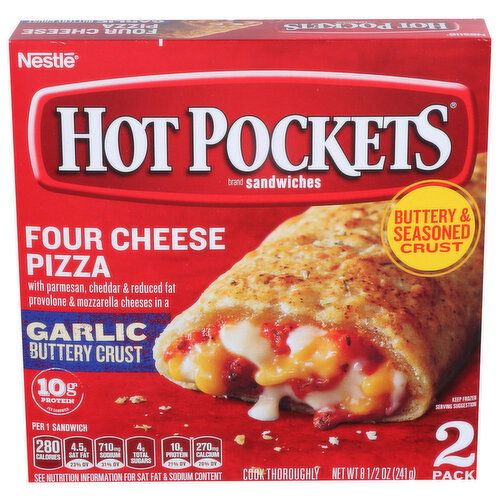 Hot Pockets Four Cheese Pizza - 4.25 Ounce - 2 Count