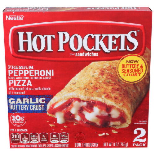 Hot Pockets Pepperoni Pizza - 4.5 Ounce - 2 Count