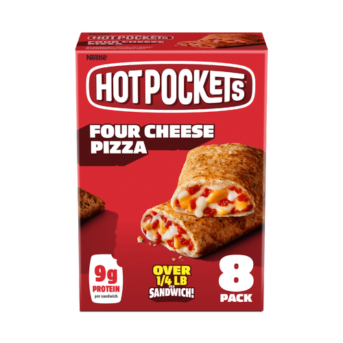 Hot Pockets Four Cheese Pizza Italian Style Seasoned Crust - 34 Ounce