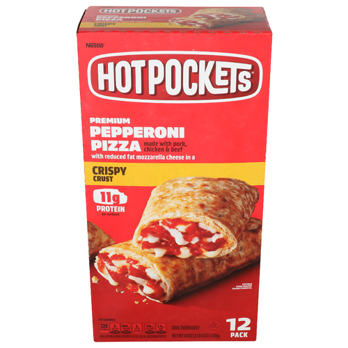 Hot Pockets Pepperoni Crispy Crust Pizza - 4.5 Ounce - 12 Count
