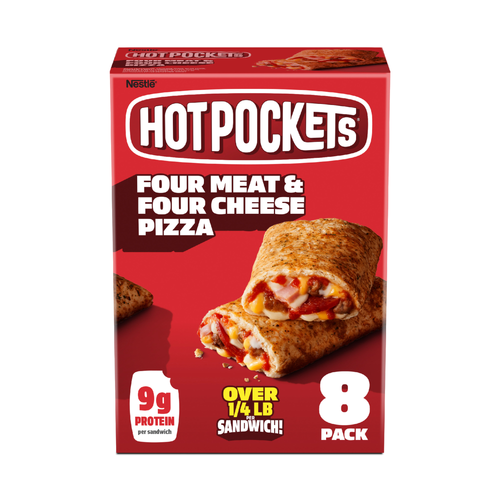 Hot Pockets Four Meat Pizza Italian Style Seasoned Crust - 34 Ounce