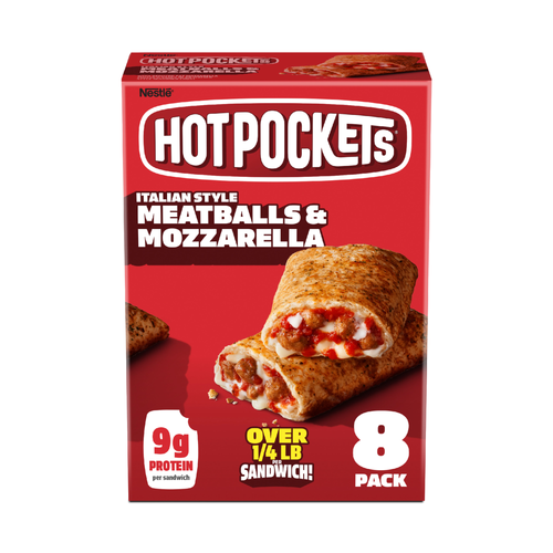 Hot Pockets Italian-Style Seasoned Crust Meatballs & Mozzarella Frozen Sandwiches - 36 Ounce