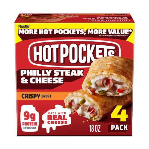 Hot Pockets Philly Steak & Cheese Crispy Crust - 18 Ounce