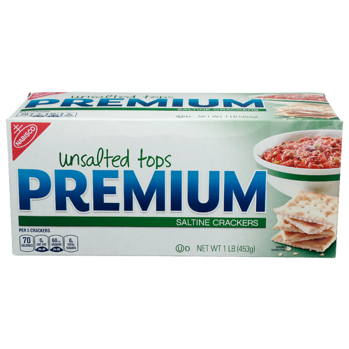 Nabisco Premium Unsalted Tops Saltine Crackers - 1 Pound