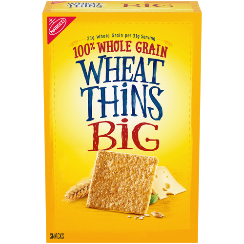 Wheat Thins Big Whole Grain Wheat Crackers - 8 Ounce Image 1 of 2