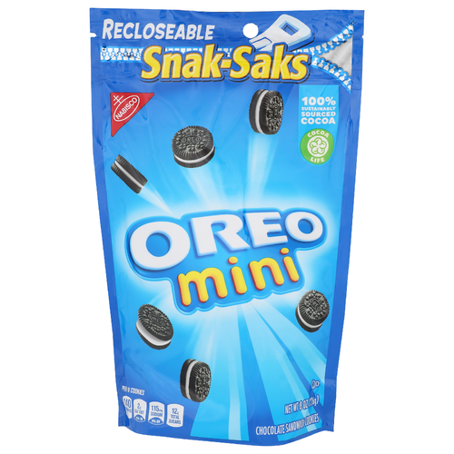 Nabisco Oreo Chocolate Sandwich Cookies Mini Snak-Saks - 8 Ounce