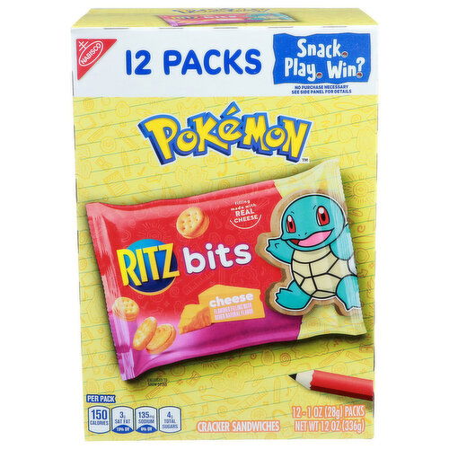 Nabisco Pokemon Cracker Sandwiches - 12 Ounce