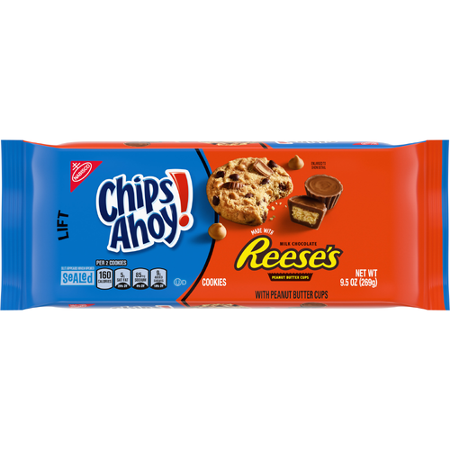 Chips Ahoy Family Size Peanut Butter Cup Chocolate Chip Cookies 9 5 