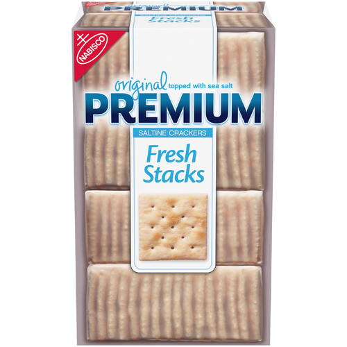 Nabisco PREMIUM Original Topped With Sea Salt Premium Fresh Stacks - 13.6 Ounce Image 1 of 4