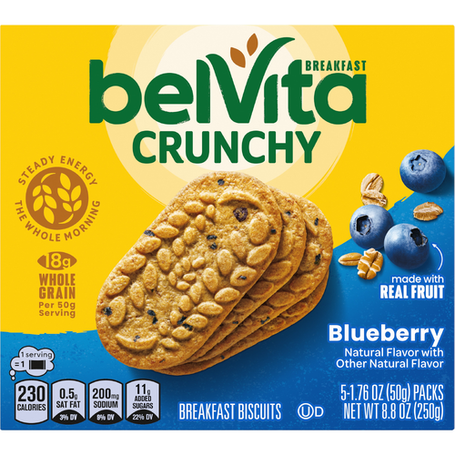 BELVITA Breakfast Biscuit Blueberry Biscuits - 8.8 Ounce