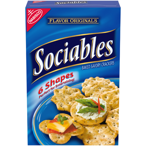Nabisco SOCIABLES Originals Sociables Baked Savory Crackers - 7.5 Ounce Image 1 of 4