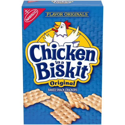 Nabisco Chicken In A Biskit CHICKEN IN A BISKIT Original Baked Snack Crackers - 7.5 Ounce Image 1 of 4