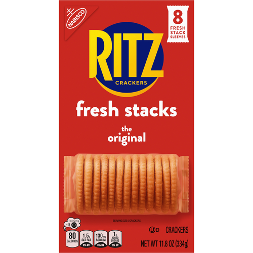 RITZ Original Fresh Stacks Crackers, Travel Snacks, Multi Snack Packs - 11.8 Ounce