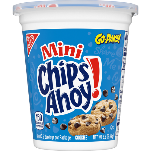 CHIPS AHOY! Chocolate Chip Mini Original Cookies, Go-Paks - 3.5 Ounce