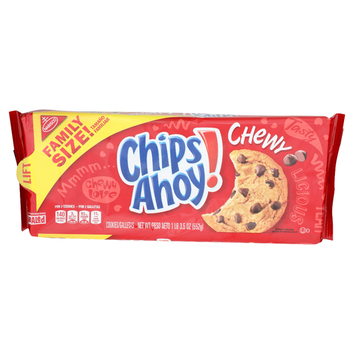 Nabisco Chips Ahoy! Chewy Family Size Cookies - 19.5 Ounce