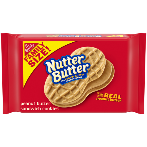 Nabisco Nutter Butter NUTTER BUTTER Peanut Family Size! Sandwich Cookies - 16 Ounce Image 1 of 5