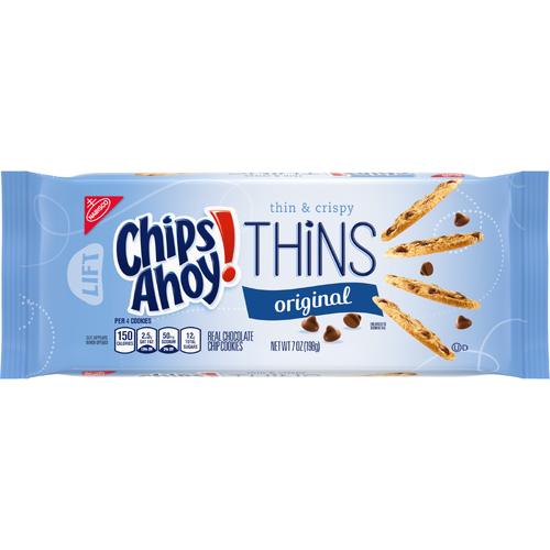 CHIPS AHOY! Thins Original Chocolate Chip Cookies - 7 Ounce