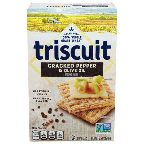 Triscuit Cracked Pepper & Olive Oil Crackers - 8.5 Ounce