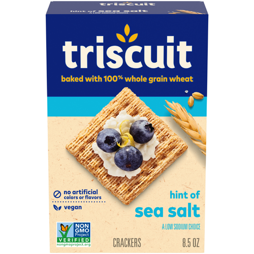 Triscuit Low Sodium Hint Of Sea Salt Whole Grain Wheat Crackers - 8.5 Ounce