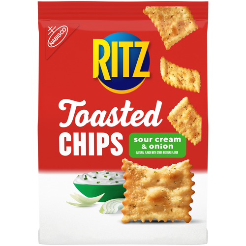 Nabisco Ritz Toasted Chips Sour Cream & Onion - 8.1 Ounce Image 1 of 4