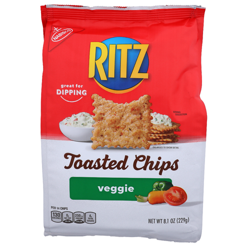 Nabisco Ritz Veggie Toasted Chips - 8.1 Ounce