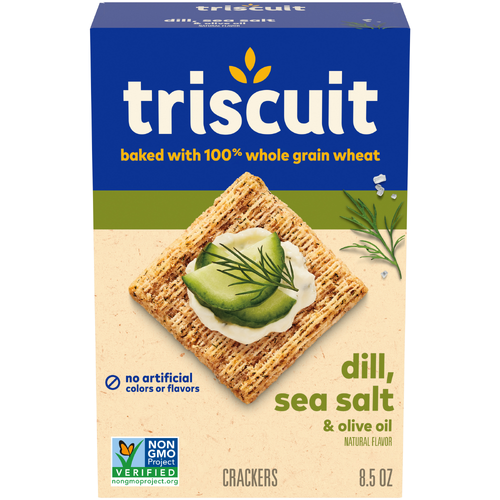 Triscuit Dill Sea Salt & Olive Oil Whole Grain Wheat Crackers - 8.5 Ounce Image 1 of 2