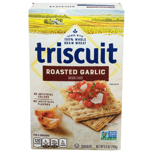 Triscuit Roasted Garlic Crackers - 8.5 Ounce