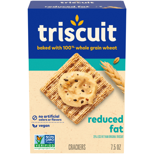 Triscuit Reduced Fat Original Whole Grain Wheat Crackers - 7.5 Ounce Image 1 of 2