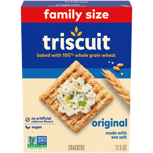 Triscuit Triscuit Original Family Size! Crackers - 12.5 Ounce Image 1 of 4