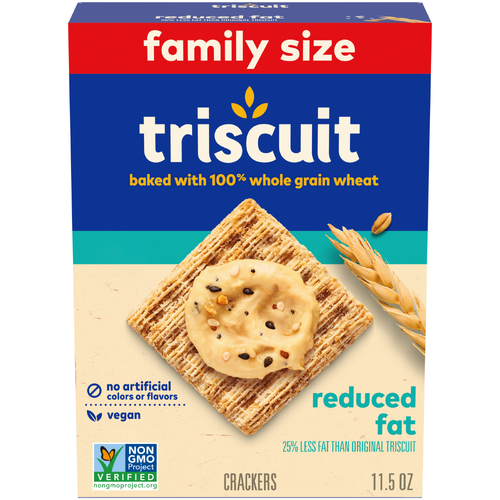 Triscuit Family Size Reduced Fat Whole Grain Wheat Crackers - 11.5 Ounce