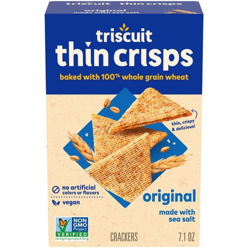 Triscuit Thin Crisps Original Whole Grain Wheat Crackers - 7.1 Ounce Image 1 of 2