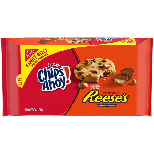 Chips Ahoy! Family Size CHEWY Reese’s Peanut Butter Cup Cookies - 14.25 Ounce