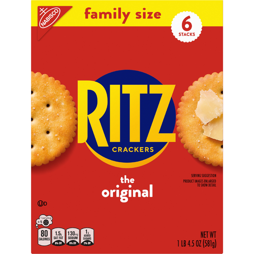 RITZ Original Crackers, Snacks For Kids And Adults, Lunch - 20.5 Ounce