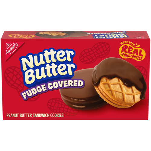 Nabisco Nutter Butter NUTTER BUTTER Chocolate Fudge Covered Peanut Sandwich Cookies - 7.9 Ounce Image 1 of 5