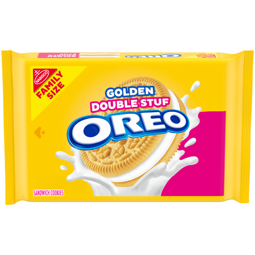 Oreo Golden Original Double Stuf Golden Sandwich Cookies, Family Size - 18.71 Ounce Image 1 of 2