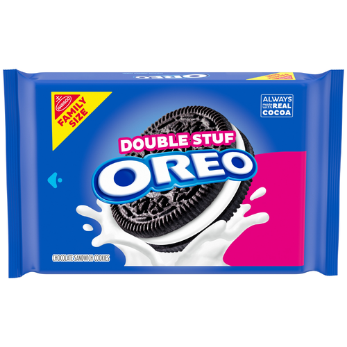 Oreo Double Stuf Original Double Stuf Chocolate Sandwich Cookies, Family Size - 18.71 Ounce Image 1 of 3
