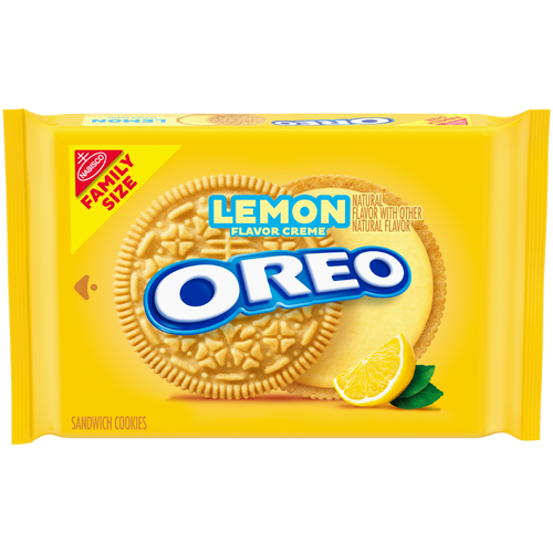 Oreo Golden Lemon Creme Sandwich Cookies, Family Size - 18.71 Ounce