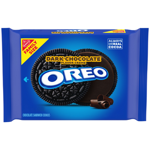 Oreo Dark Chocolate Flavor Creme Chocolate Sandwich Cookies - 17 Ounce