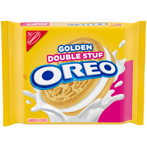 Oreo Golden Original Double Stuf Golden Sandwich Cookies - 14.03 Ounce Image 1 of 2