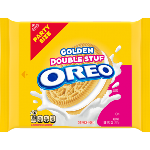 OREO Golden Original Double Stuf Sandwich Cookies, Party Size - 24.95 Ounce