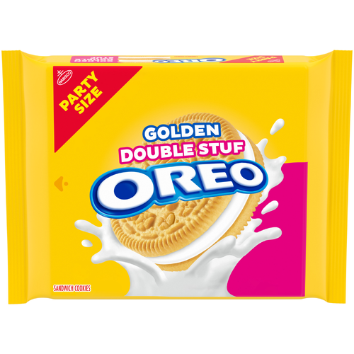 Oreo Golden Original Double Stuf Golden Sandwich Cookies, Party Size - 24.95 Ounce Image 1 of 2