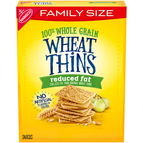 Wheat Thins Family Size Reduced Fat Whole Grain Wheat Crackers - 12.5 Ounce