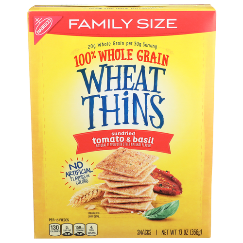 Nabisco Wheat Thins Sundried Tomato & Basil Snacks - 13 Ounce