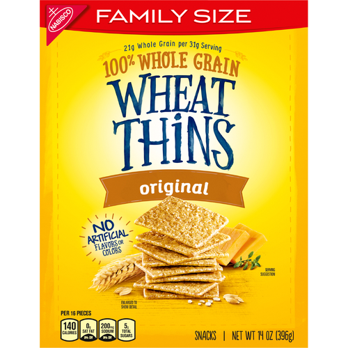 WHEAT THINS Original Snacks, Whole Grain Crackers, Snack - 14 Ounce