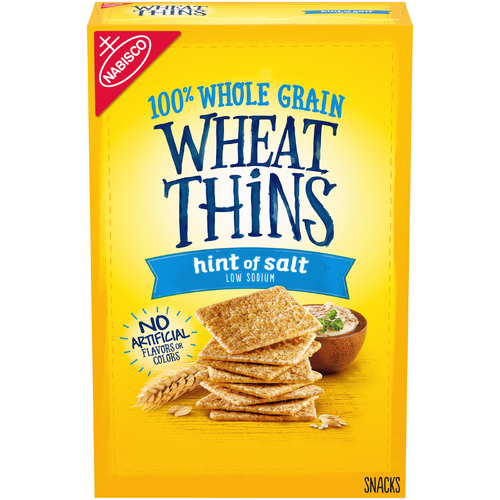 Wheat Thins Low Sodium Hint Of Salt Whole Grain Wheat Crackers - 8.5 Ounce