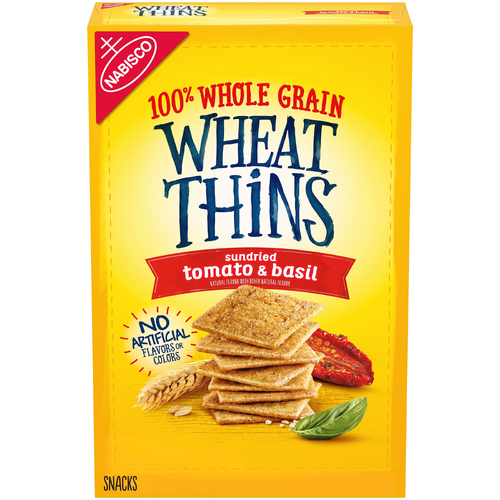 Wheat Thins Sundried Tomato & Basil Whole Grain Wheat Crackers - 8.5 Ounce