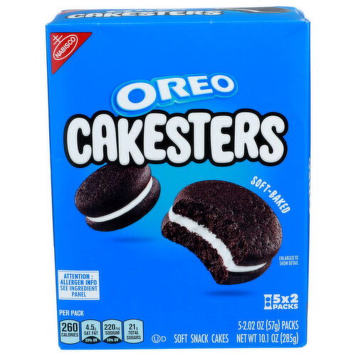 Nabisco Oreo Soft-Baked Cakesters Soft Snack Cakes - 2.02 Ounce - 5 Count
